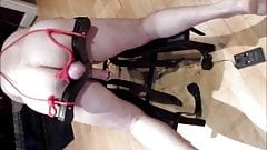 Mistress Alaska uses electrics on my cock balls