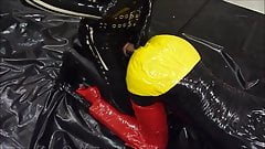 yellow latex ass
