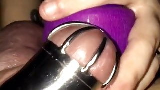 Forced orgasm in chastity