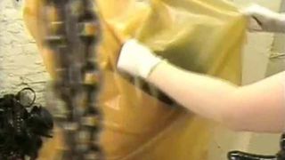 latex bitch ass fucked and fisted by rubber mistress