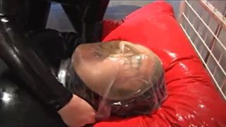 Breathplay threesome sex