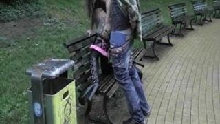 Cindy fucked in the park