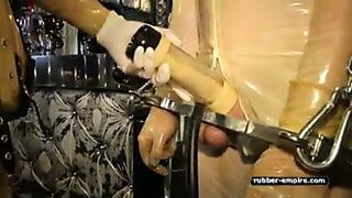 Rubber Slut Machine Milking